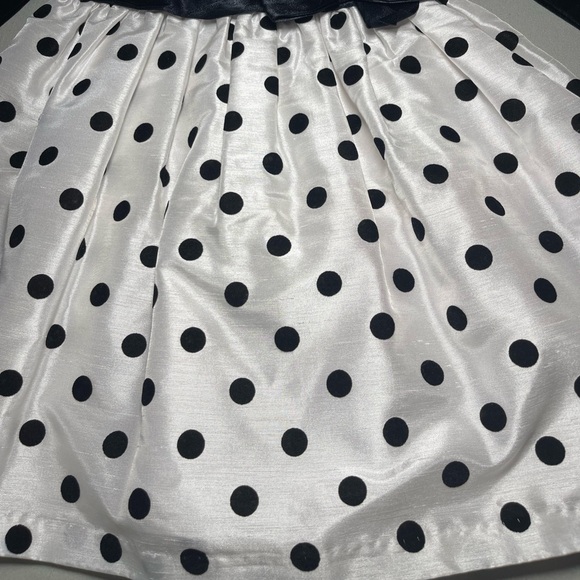 Polka Dot Black Velvet Dress (size 5/S) - Picture 5 of 5